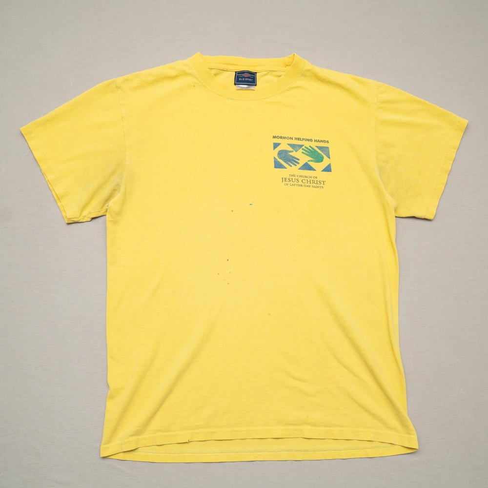Vintage Mormon Helping Hands Church of Jesus Christ Latter-Day Saints T Shirt‎ M